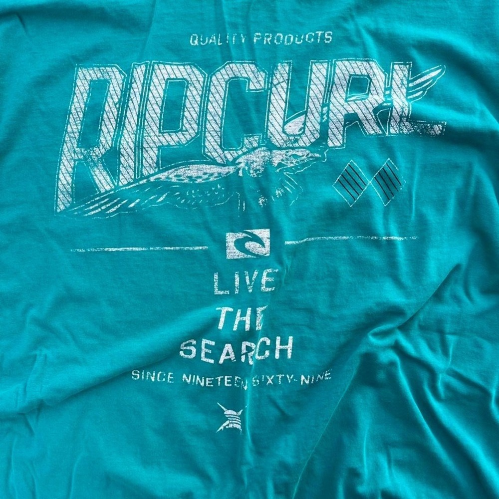 Turquoise Rip Curl Surfer Tshirt View 2